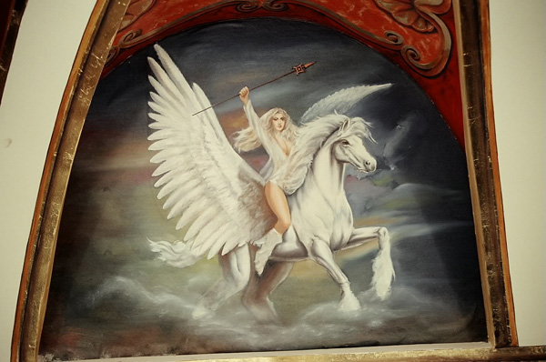 Murals art painting Pegasus
