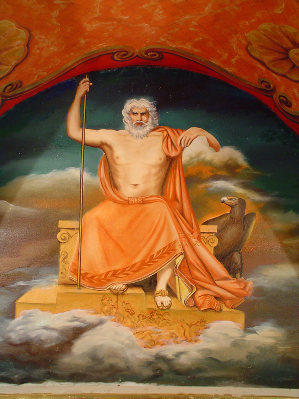 Murals art painting Zeus