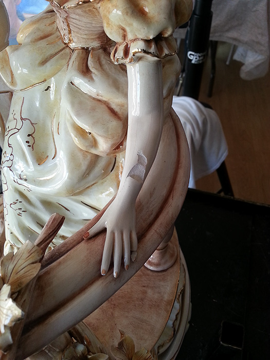 Sculpture restoration conservation angel