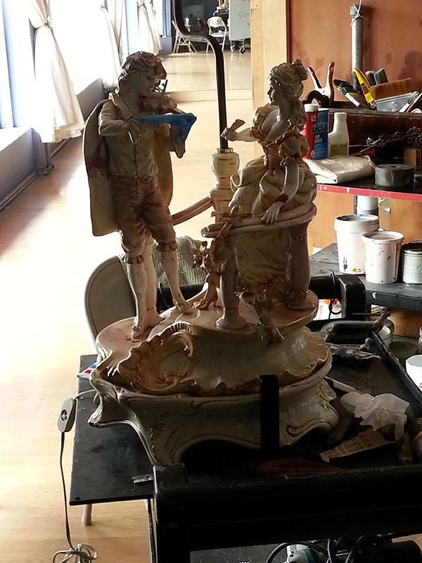 Sculpture restoration conservation